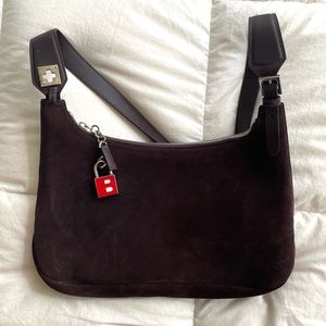 Bally vintage suede shoulder bag